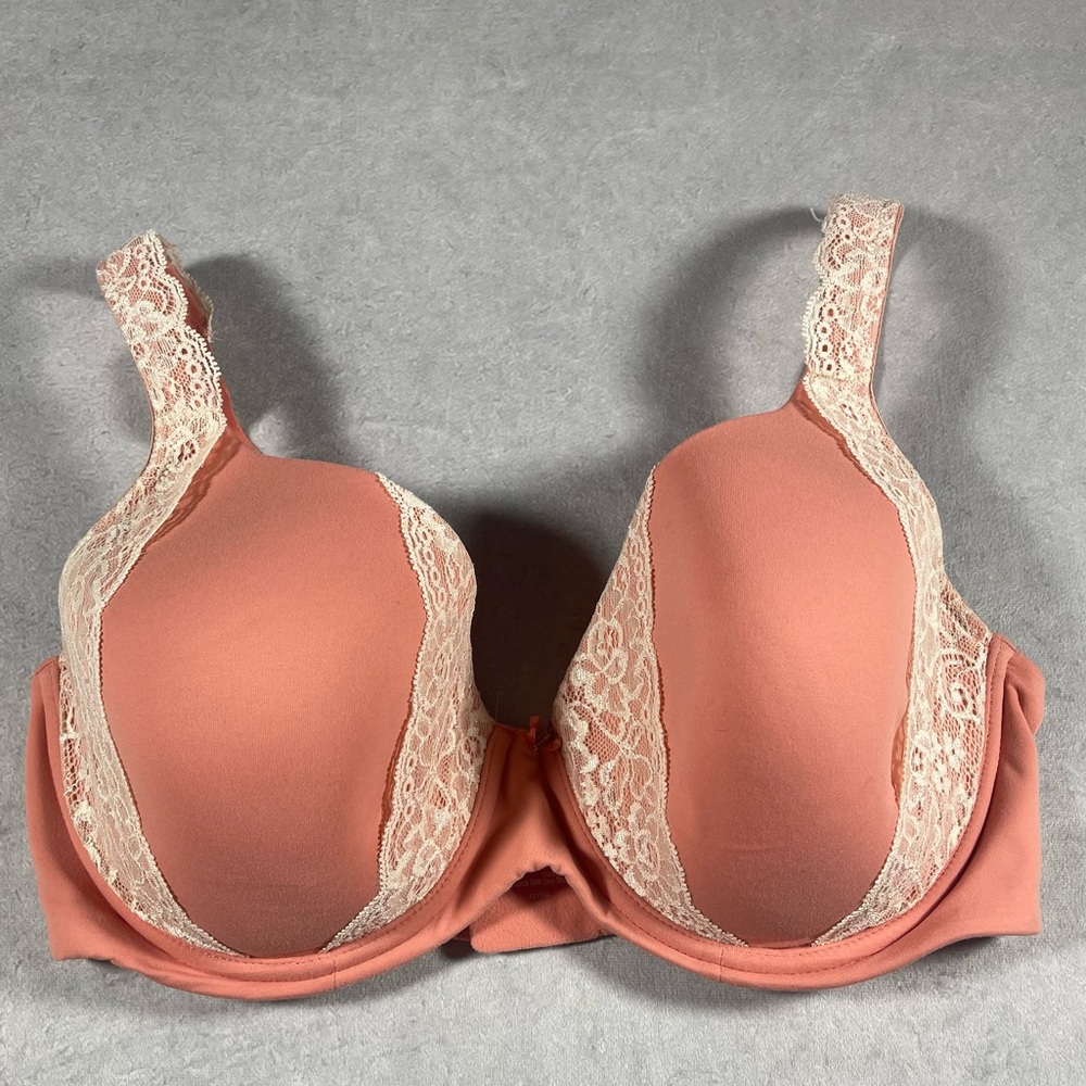 Soma Embraceable Perfect Coverage 36DDD Light Orange with Lace Underwire